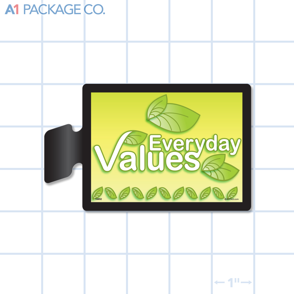 Everyday Values Rectangle Aisle Talker (4x3 inch)