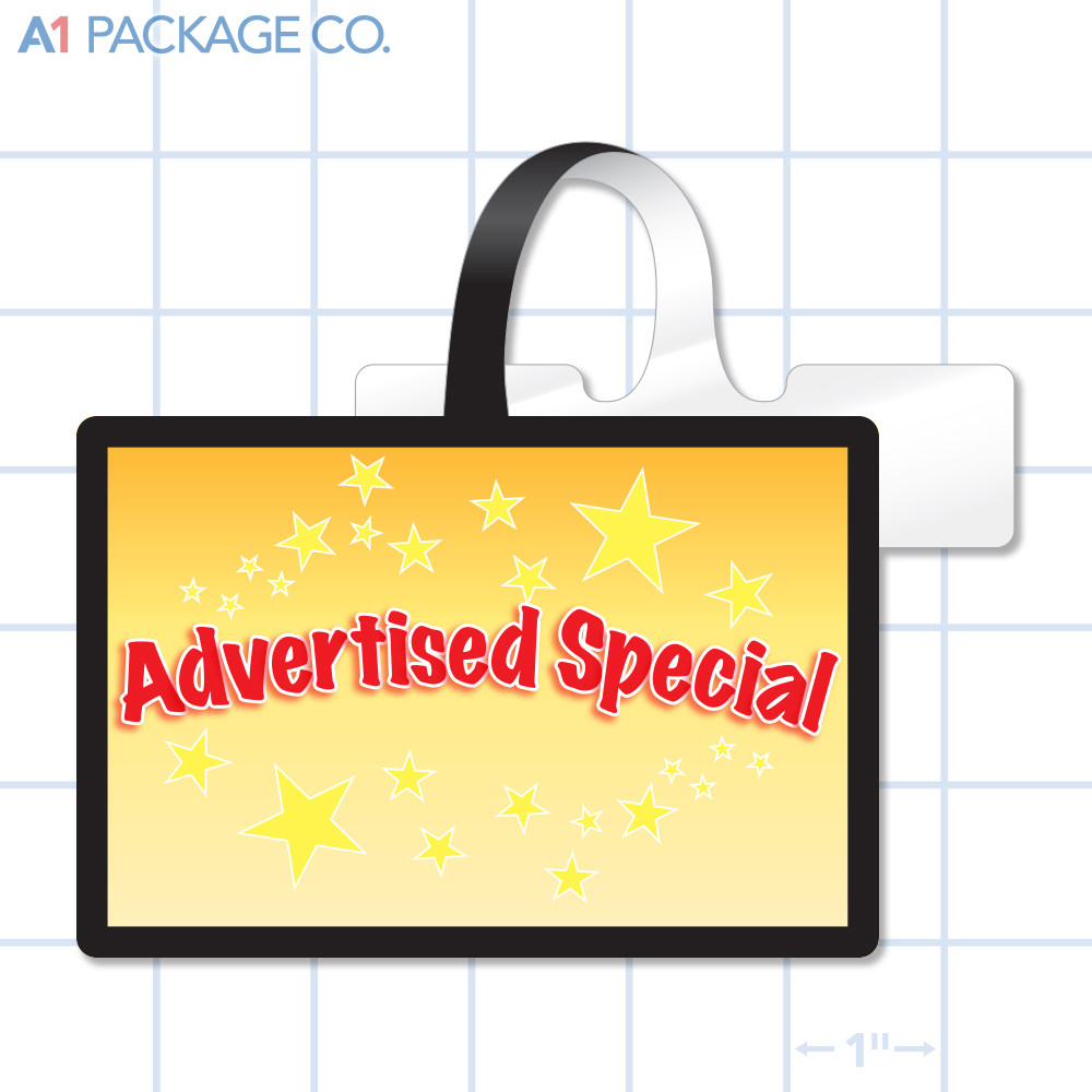 Advertised Special Rectangle Shelf Dangler (4x3 inch) 