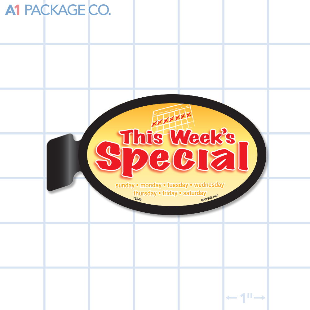 This Week's Special Oval Aisle Talker (4x3 inch)